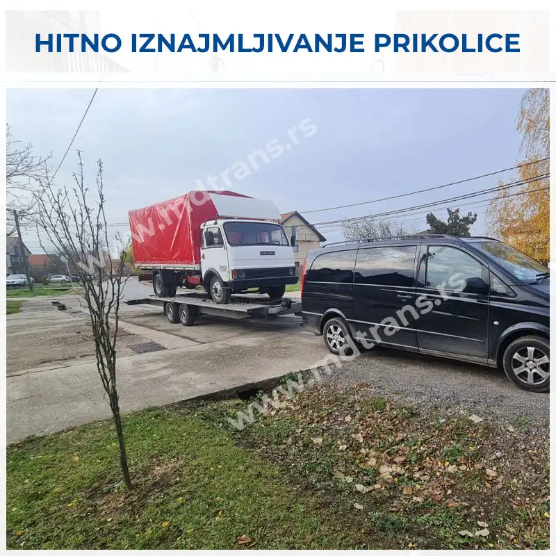 Hitno iznajmljivanje prikolice za prevoz kamiona