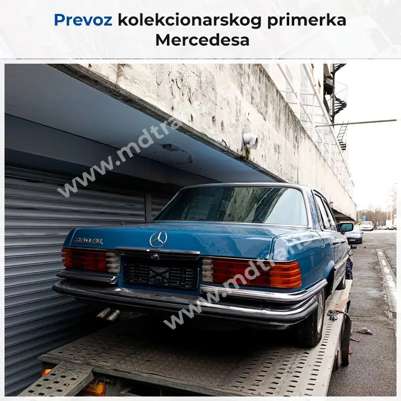 Prevoz kolekcionarskog primerka Mercedesa