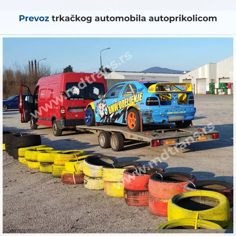 Prevoz trkačkog automobila autoprikolicom