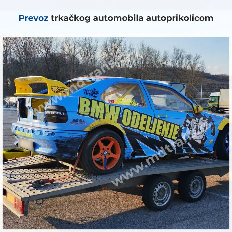 Prevoz trkačkog automobila autoprikolicom