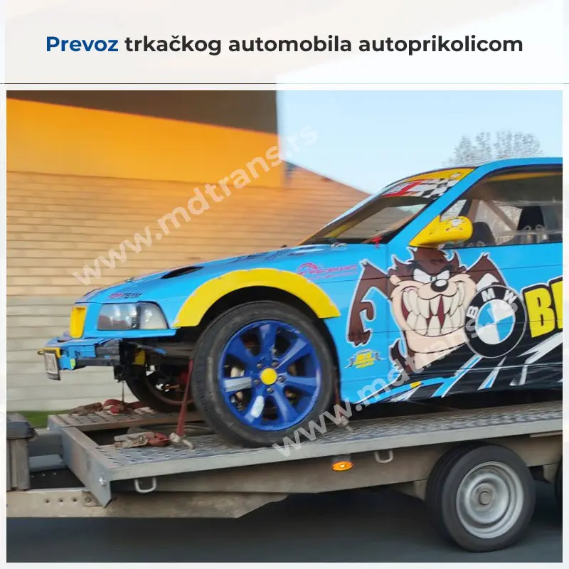 Prevoz trkačkog automobila autoprikolicom