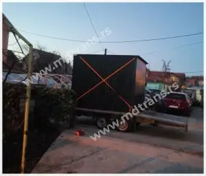 Prevoz mini montažne kucice autoprikolicom