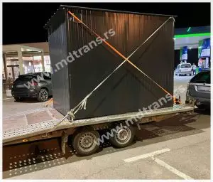 Prevoz mini montažne kucice autoprikolicom