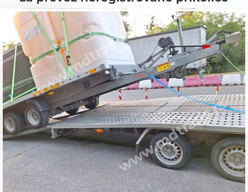 Iznajmljivanje autoprikolice za prevoz neregistrovane prikolice