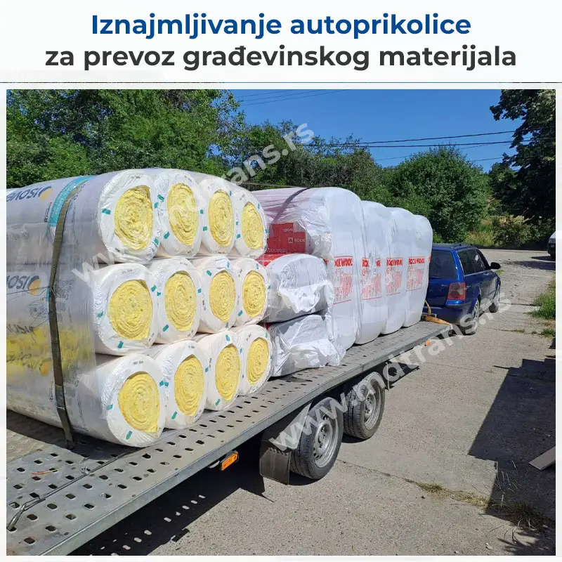 Iznajmljivanje autoprikolice za prevoz građevinskog materijala Iznajmljivanje autoprikolice za prevoz građevinskog materijala