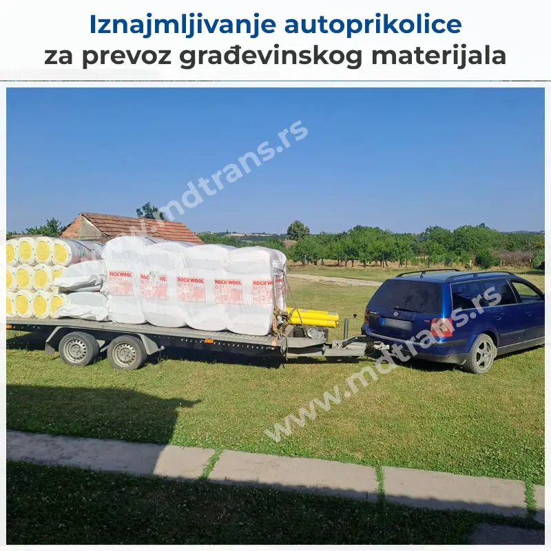 Iznajmljivanje autoprikolice za prevoz građevinskog materijala Iznajmljivanje autoprikolice za prevoz građevinskog materijala