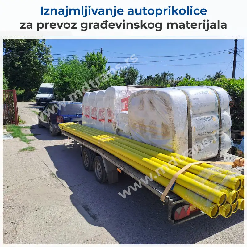 Iznajmljivanje autoprikolice za prevoz građevinskog materijala Iznajmljivanje autoprikolice za prevoz građevinskog materijala