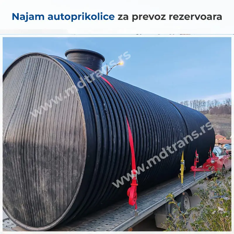 Najam prikolice za prevoz rezervoara