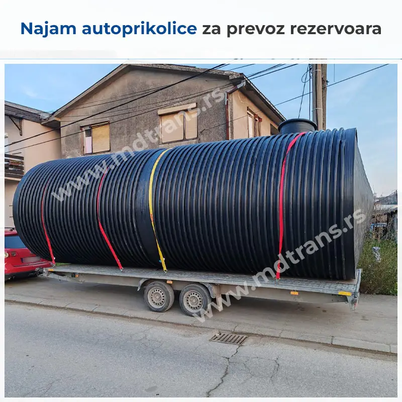 Najam prikolice za prevoz rezervoara