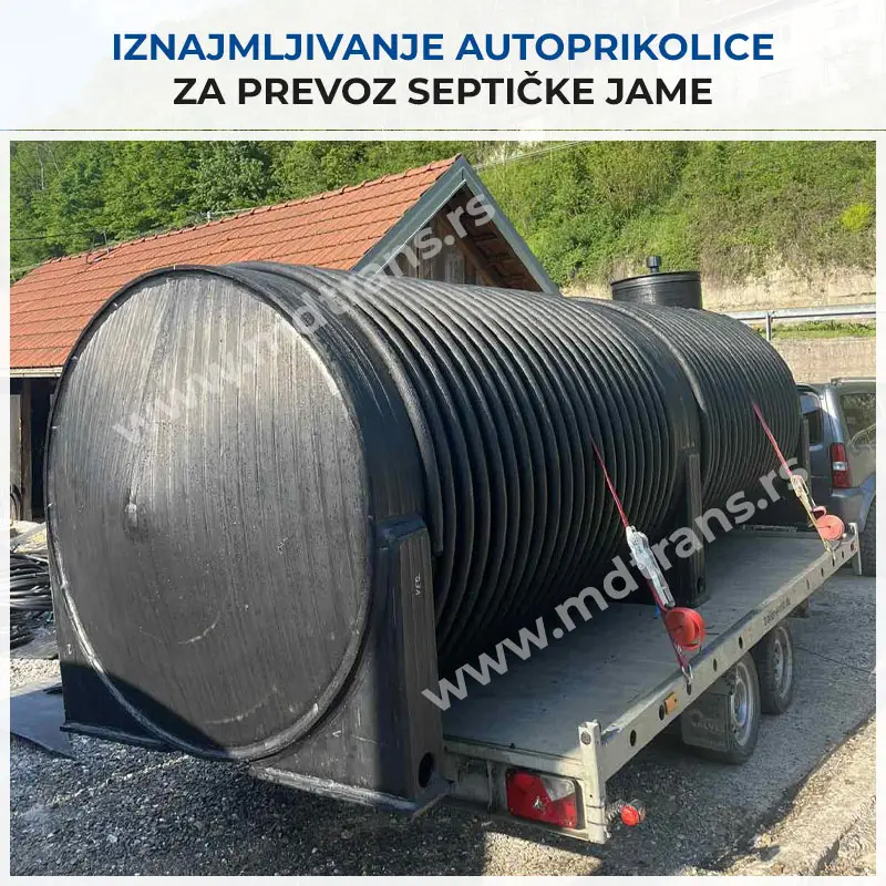 Iznajmljivanje autoprikolice za prevoz septičke jame Osečina - Vrčin Iznajmljivanje autoprikolice za prevoz septičke jame Osečina - Vrčin